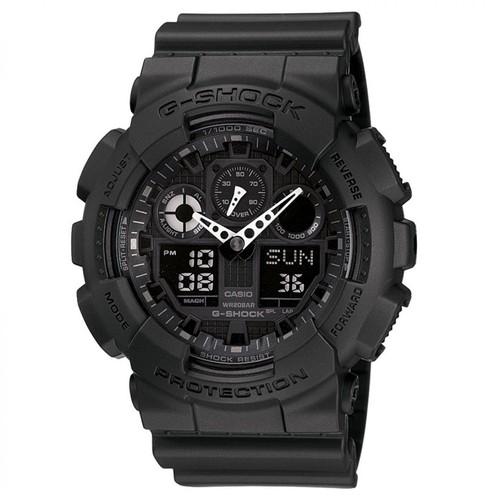 Casio shock schwarz - schwarz, herren